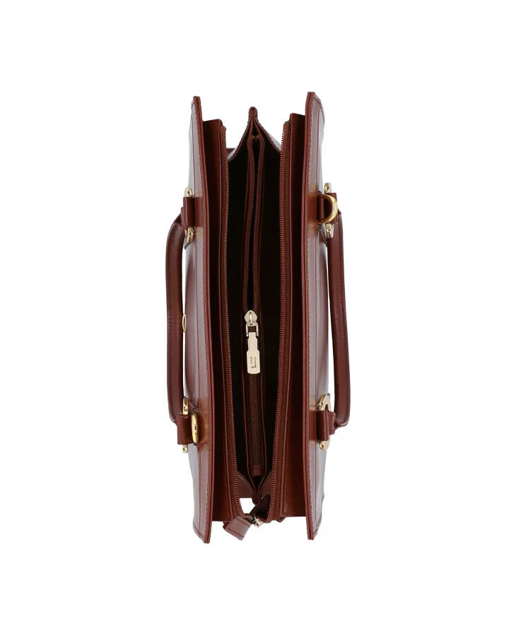 Sunflower Handbag – Spacious Leather Tote for Work & Travel